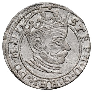 Štefan Báthory 1576–1586, groš 1581, Riga, R. Skorý typ.