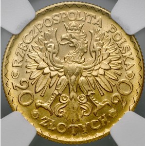 Second Polish Republic, 20 zlotych, 1925, Chrobry, Warsaw.