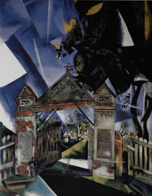 Marc Chagall (1887-1985), Brama cmentarza żydowskiego
