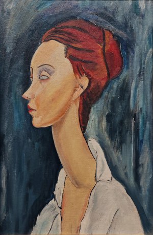 Amedeo Modigliani (1884-1920), Portret Luni Czechowskiej (after)