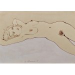 Henryk Plóciennik (1933-2020), Lying Nude, 1988
