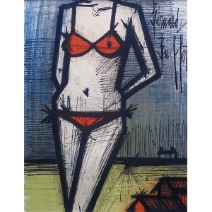 Bernard Buffet (1928-1999), Sulla spiaggia, 1967
