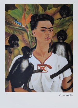 Frida Kahlo (1907-1954), Autoportret z małpami