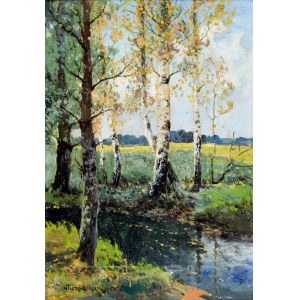 Viktor Koretsky (1890-1980), Landscape with birches