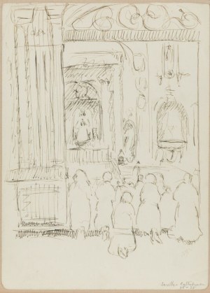 Irena Hassenberg (Reno) (1884-1953), Modlitwa w katedrze w Sewilli, 1935