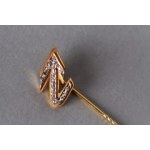 Diamond pin, 20th century.