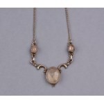 Necklace with cabochons of quartz (rutile) 19th/20th century.