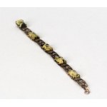 Bracelet with green stones and marcasites, 1920s/30s.