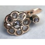 Diamond earrings, 19th century.