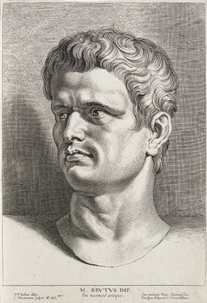Peter Paul Rubens (1577-1640), Lucas Vorsterman I (1595-1675), M. Brutus IMP - Portret Brutusa, wyd. Peter Paul Rubens, Antwerpia, 1638 r.