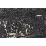 John Sadeler I (1550-1600), Saint Elphegus, from the series: Trophaeum Vitae Solitariae, published by Sadeler Brothers, Venice, 1598.