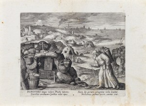 Raphael Sadeler (1560-1632), Święty Doroteusz, z serii: Trophaeum Vitae Solitariae, wyd. Bracia Sadeler, Wenecja, 1598 r.