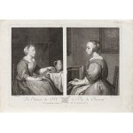 Pierre François Basan (1723-1797), Two women according to Metz, published by Basan, Paris, ca. 1770.