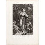 Louis Surugue (ca. 1686-1762), Saint Margaret by Raphael, from the series: A collection of engravings made from the most beautiful paintings and drawings in France, ca. 1729-40.
