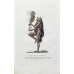 Jacques-Charles Bar (1740-1811), Fakir standing on one leg, published Paris, 1782.