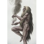 Jacques-Charles Bar (1740-1811), Fakir standing on one leg, published Paris, 1782.