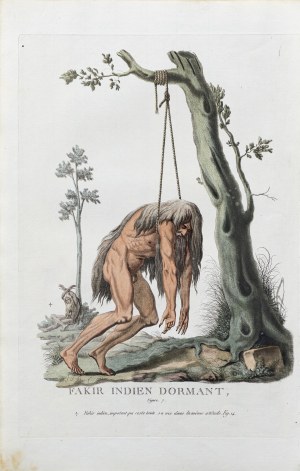 Jacques-Charles Bar (1740-1811), Śpiący fakir, wyd. Paryż, 1778/1783 r.