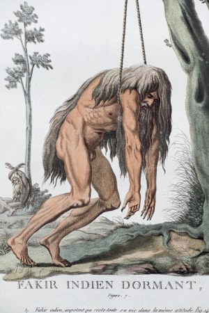 Jacques-Charles Bar (1740-1811), Śpiący fakir, wyd. Paryż, 1778/1783 r.