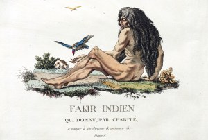 Jacques-Charles Bar (1740-1811), Fakir karmiący ptaki, wyd. Paryż, 1782 r.