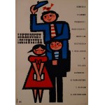 proj. Maciej HIBNER (b. 1931), Lekkoduchy i dziewczyna, 1960