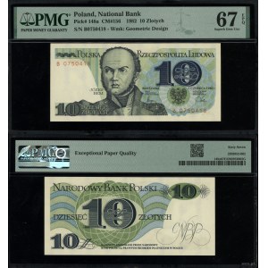 Polska, 10 złotych, 1.06.1982, B