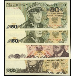 Poland, set of 4 banknotes, 1982-1988