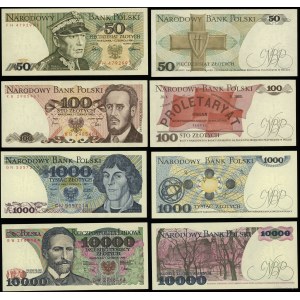 Poland, set of 4 banknotes, 1982-1988