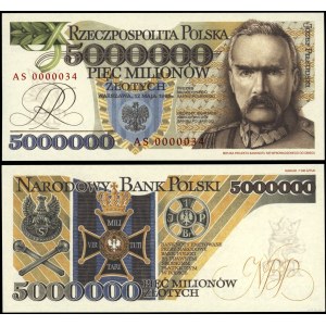Poland, 5,000,000 zloty, 12.05.1995, replica