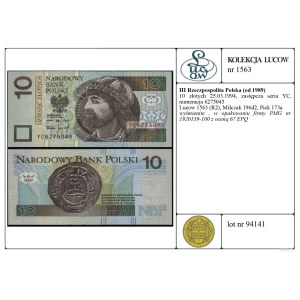 Poland, 10 gold, 25.03.1994, YC