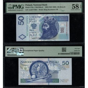 Poland, 50 zloty, 25.03.1994, AA