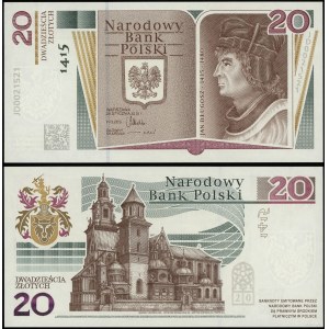 Poland, 20 zloty, 28.01.2015