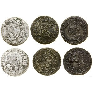 Poľsko, sada 3 x nábojnice, 1652, 165Z, 1653, Vilnius