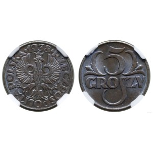 Polska, 5 groszy, 1938, Warszawa