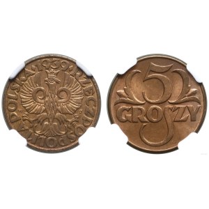 Poland, 5 grosz, 1939, Warsaw