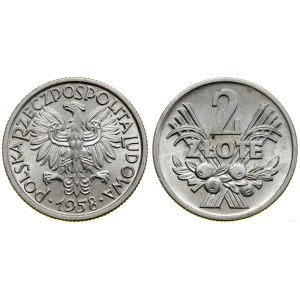 Poland, 2 zloty, 1958, Warsaw