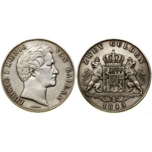 Niemcy, 2 guldeny (Doppelgulden), 1845, Monachium