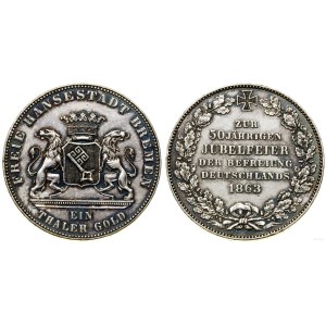 Germany, thaler, 1863, Bremen