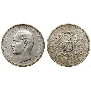 Niemcy, 5 marek, 1908 D, Monachium