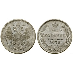Russia, 20 kopecks, 1872 СПБ HI, St. Petersburg