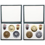 Poland, set of 3 medals and 2 badges