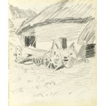 Stanislaw KAMOCKI (1875-1944), Country homestead with wagon, VI 1903