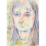 Janina MUSZANKA-ŁAKOMSKA (1920-1982), Portrait of a woman - Self-portrait (?), circa 1970.