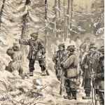 Leonard WINTEROWSKI (1868-1927), Hutsuls on the hunt, 1915