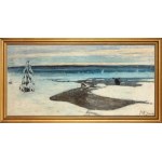 Julian FAŁAT (1853 - 1929), Winter sunrise in Polesie, 1900