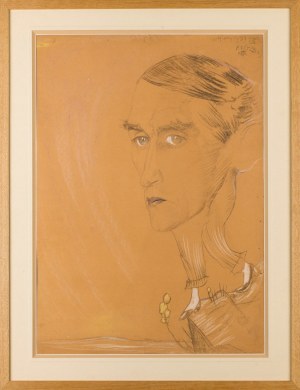 Stanisław Ignacy Witkiewicz WITKACY (1885-1939), Głowa na nóżkach - Portret J.W. Pakowskiego, 1934