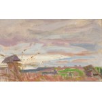 Wojciech WEISS (1875 - 1950), Landscape with a well