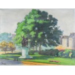 Jean PESKÉ (1870-1949), Landscape with a monument, 1921