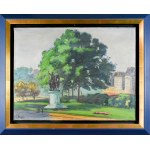 Jean PESKÉ (1870-1949), Landscape with a monument, 1921