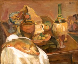 Henryk EPSTEIN (1891-1944), Still life with fish, circa 1930