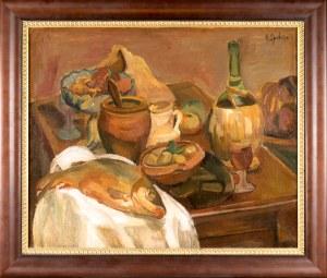 Henryk EPSTEIN (1891-1944), Still life with fish, circa 1930